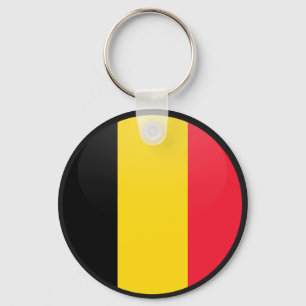 Porte-clés Cercle du drapeau de qualité belge