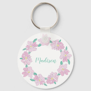 Porte-clés Cercle floral souple