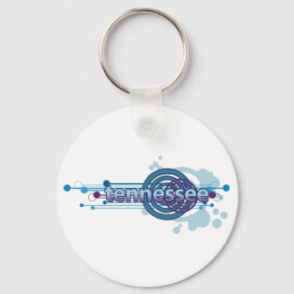 Porte-clés Cercle Graphique Bleu Tennessee Porte - clé