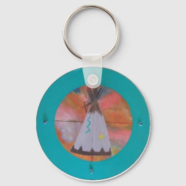 Porte-clés Cercle Tepee (Recto)
