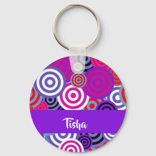 Porte-clés Cercles colorés motif