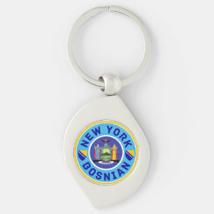 Porte-clés Cercles de clés bosniaques américains de New York