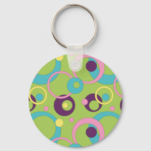 Porte-clés Cercles Verts Funky