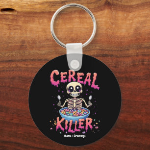 Porte-clés Cereal Killer Breakfast Funky Cereal Bowl Skeleton