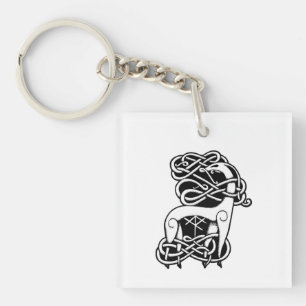 Porte-clés Cerf nordique/celtique