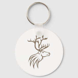 Porte-clés Cerfs communs de sourire de caribou