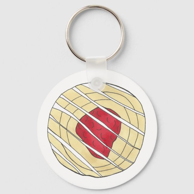 Porte-clés Cerise Danoise Viennoiserie Chef pâtisserie Boulan (Recto)