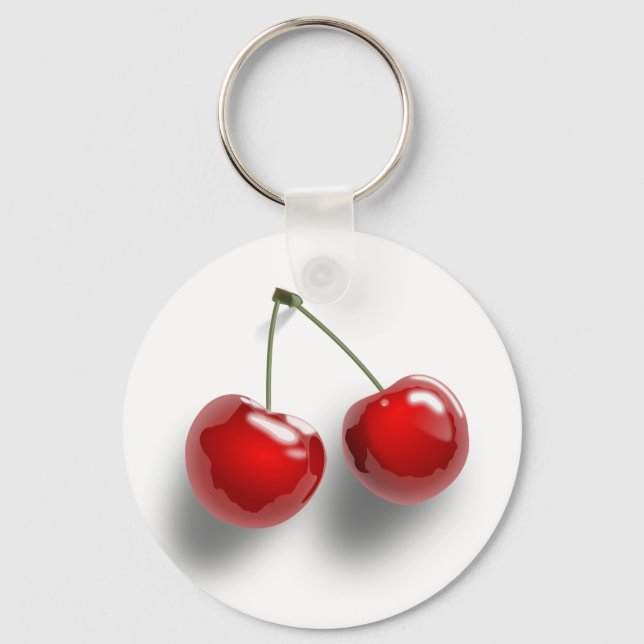 Porte-clés Cerises laquées du Dessert Rouge (Recto)