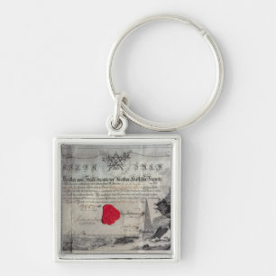 Porte-clés Certificat maçonnique, 1785