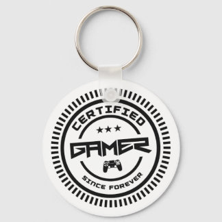 Porte-clés Certifié 𝗚 𝗔 𝗠 𝗘 Logo Cool pour les joueurs