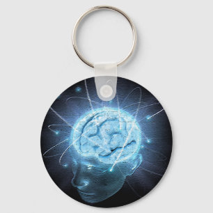 Porte-clés Cerveau atomique