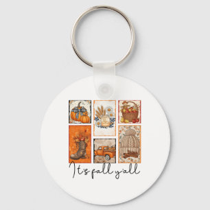 Porte-clés C'est Automne Y'all Automne Saison Citrouille Hall