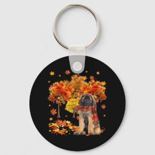 Porte-clés C'est automne Y'all mignon Leonberger automne arbr