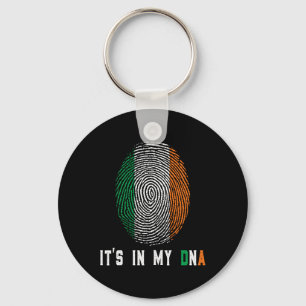 Porte-clés C'est Dans Mon Adn Irlande Drapeau Irlandais Cadea