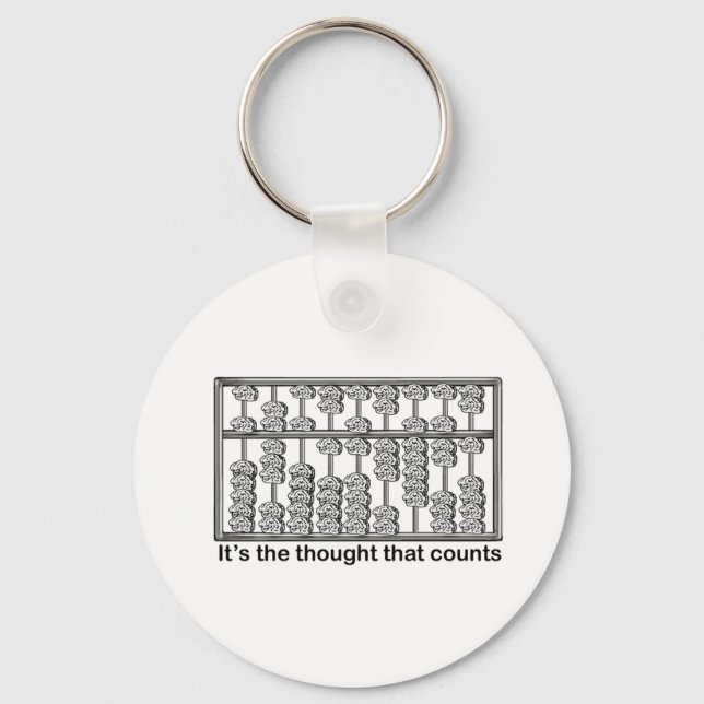 Porte-clés C'est la pensée qui compte (Recto)