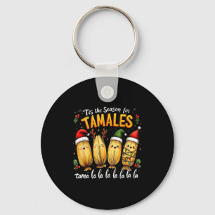 Porte-clés C'est la saison des tamales mexicains Noël