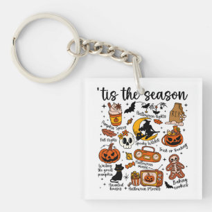 Porte-clés 'C'est la saison Halloween Doodles