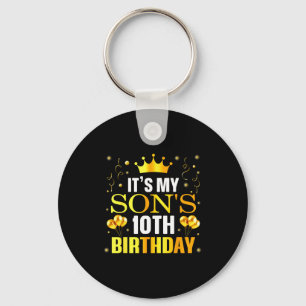 Porte-clés C'est les 10 ans de mon fils Joyeux Anniversaire 1