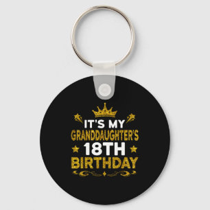 Porte-clés C'est les 18 ans de ma petite-fille Joyeux 18 Ans