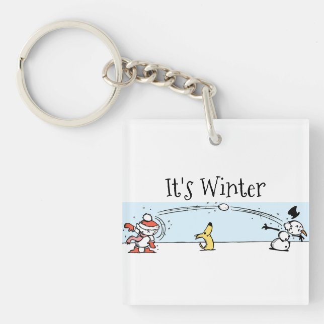 Porte-clés C'est l'hiver  (Devant)