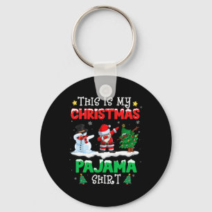 Porte-clés C'est ma chemise de pyjama de Noël drôle de Xmas P