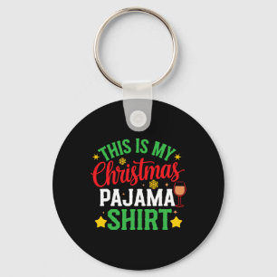 Porte-clés C'est ma chemise de pyjama de Noël drôle de Xmas P