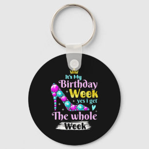Porte-clés C'est ma semaine d'anniversaire Oui je reçois tout