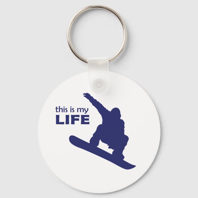 Porte-clés C'Est Ma Vie (Snowboard) (Recto)
