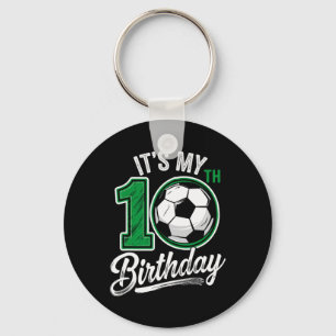 Porte-clés C'est mon 10e anniversaire de football 10 ans d'an