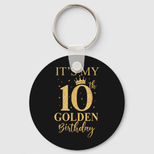Porte-clés C'est mon 10e anniversaire d'or 10 ans Anniversair