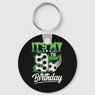 Porte-clés C'est mon 9e anniversaire garçon football Ll 9 ans