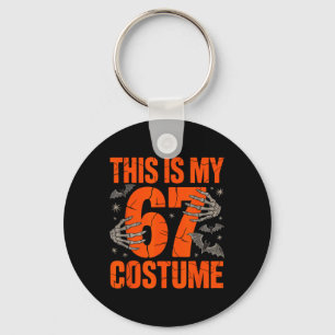 Porte-clés C'est mon costume d'Halloween 67 numéro 6 7 Meme S