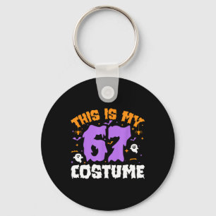 Porte-clés C'est mon costume d'Halloween 67 numéro 6 7 Mème S