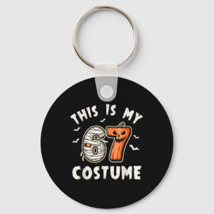 Porte-clés C'est mon déguisement d'Halloween 67 numéro 6 7 Mè