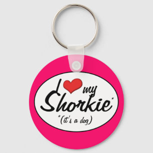 Porte-clés C'est un chien ! J'Aime Mon Shorkie