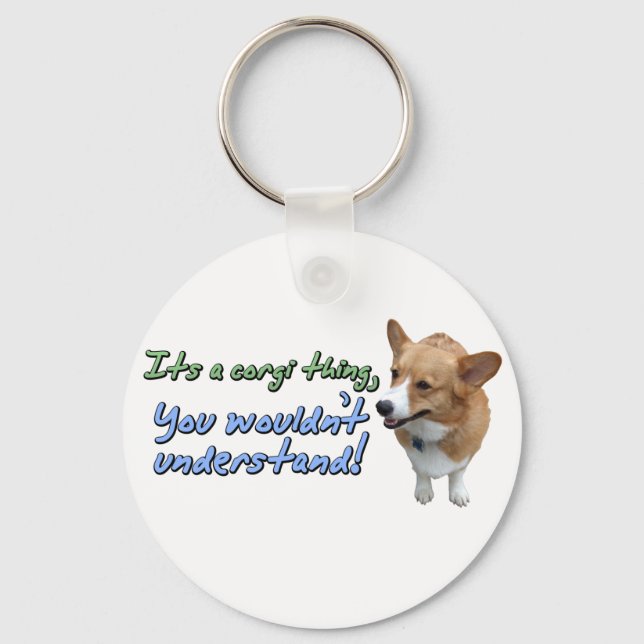 Porte-clés C'est un Corgi Thing (Recto)
