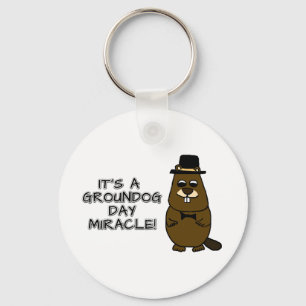 Porte-clés C'est un miracle du jour des marmottes