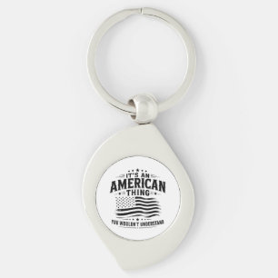 Porte-clés C'est une chose américaine humour patriotique USA