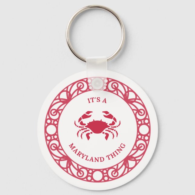 PORTE-CLÉS C'EST UNE CHOSE DE MARYLAND (CRABS) (Recto)