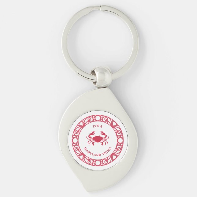 PORTE-CLÉS C'EST UNE CHOSE DE MARYLAND (CRABS) (Devant)