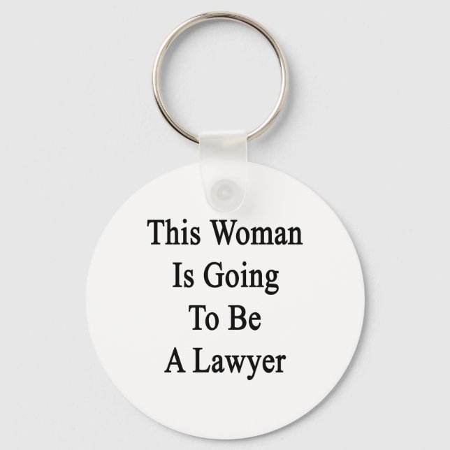 Porte-clés Cette Femme Va Être Avocate (Recto)