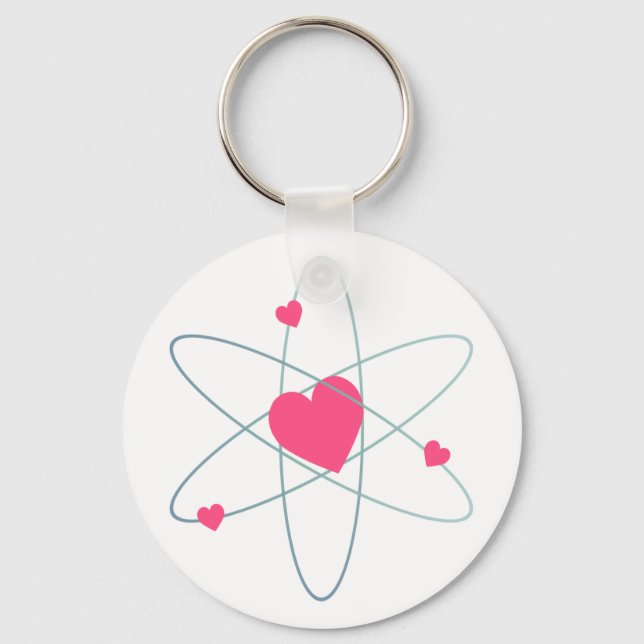 Porte-clés Chaîne-clé du coeur atomique (Recto)