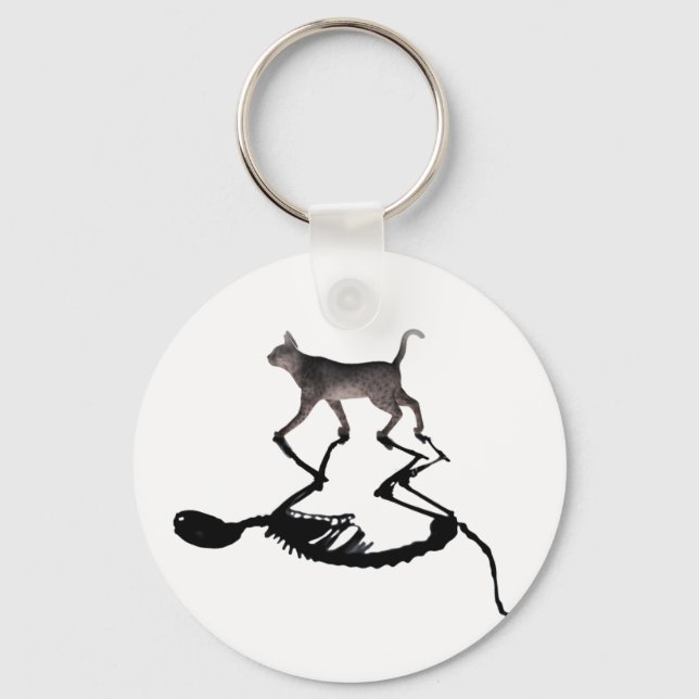 Porte-clés Chaîne clé Quantum Schrodinger Cat Superposition (Recto)