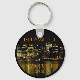 Porte-clés Chaîne de clés souvenir personnalisée de Vancouver