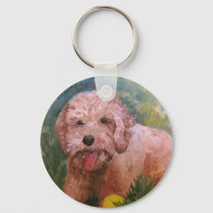 Porte-clés Chaîne de Goldendoodle/Labradoodle.Key