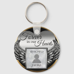 Porte-clés Chaîne de touches personnalisées Memorial Heart