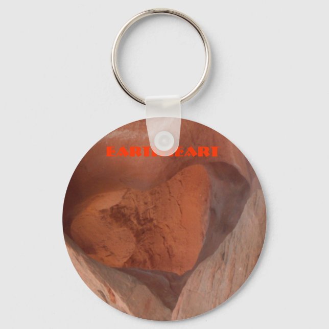 Porte-clés Chaîne Keychain Earth Heart (Recto)