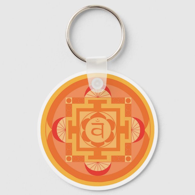 Porte-clés Chakra Mandala (Recto)