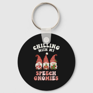 Porte-clés Chaleureux avec mon discours Gnomes Xmas SLP