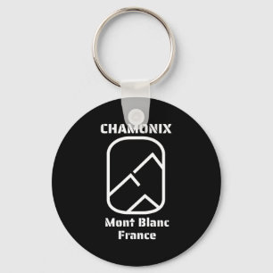 Porte-clés Chamonix mont blanc france ski snowboard